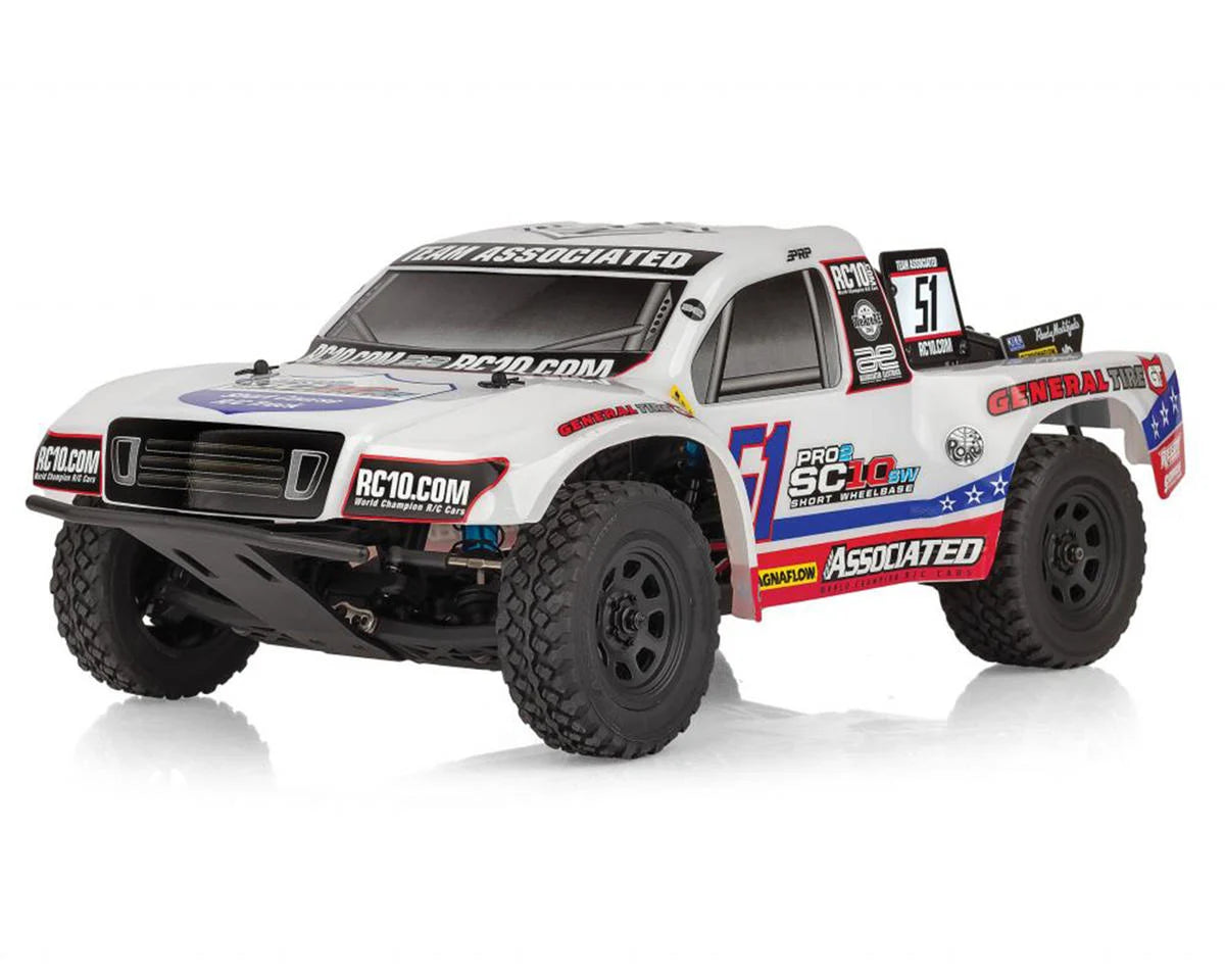 Team Associated Pro2 SC10SW 1/10 RTR 2WD Brushless Short Course Truck (White) w/2.4GHz Radio