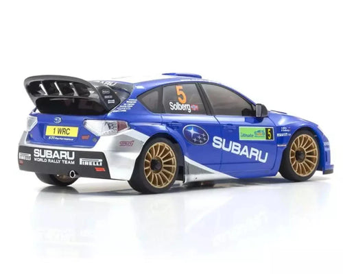 Kyosho MA-020 AWD Mini-Z ReadySet w/2008 Subaru Impreza WRC Rally Body (White/Blue) w/KT-531P 2.4GHz Radio