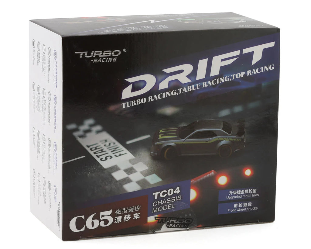 Turbo Racing 1/76 RTR Electric 2WD Micro RC Drift Car w/2.4GHz Radio, Gyro & Battery
