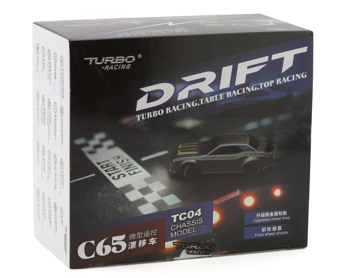 Turbo Racing 1/76 RTR Electric 2WD Micro RC Drift Car w/2.4GHz Radio, Gyro & Battery